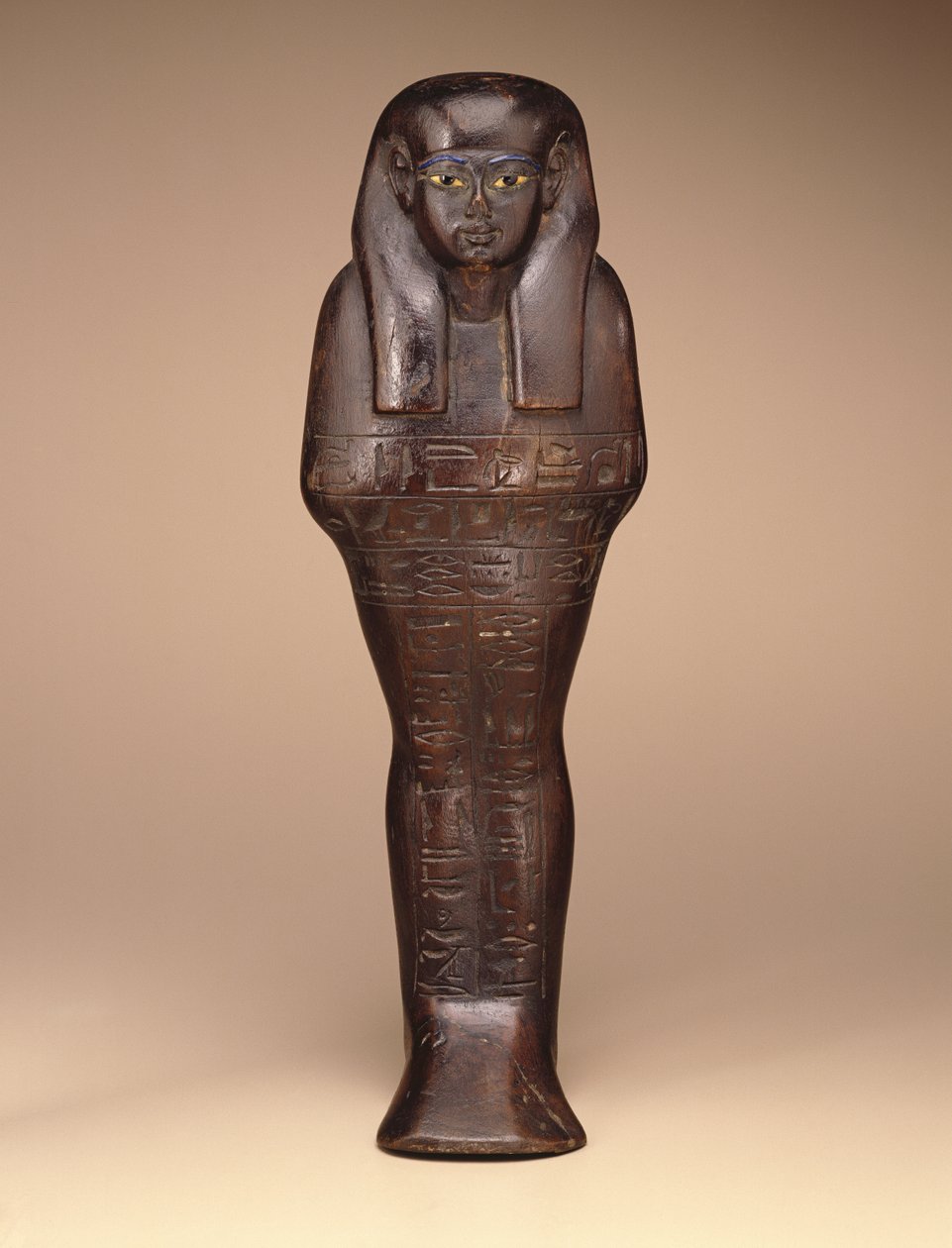 Shawabti af Maya, New Kingdom, ca. 1390-1353 f.Kr. (træ, maling og glas) af Egyptian 18th Dynasty