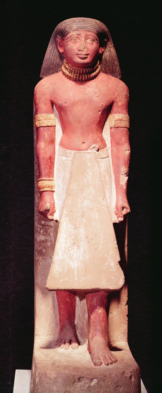 Statue af en mand i et lændeklæde, New Kingdom af Egyptian 18th Dynasty
