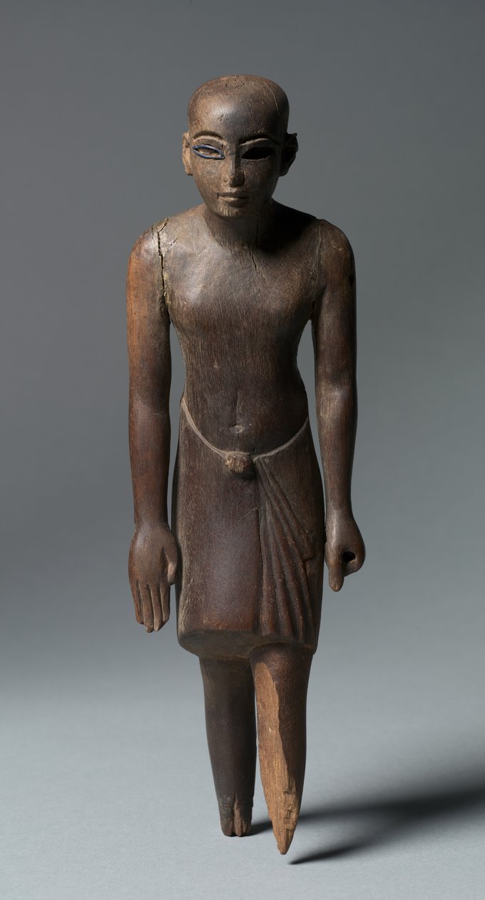 Statuette af en mand, ca. 1391-1353 f.Kr af Egyptian 18th Dynasty