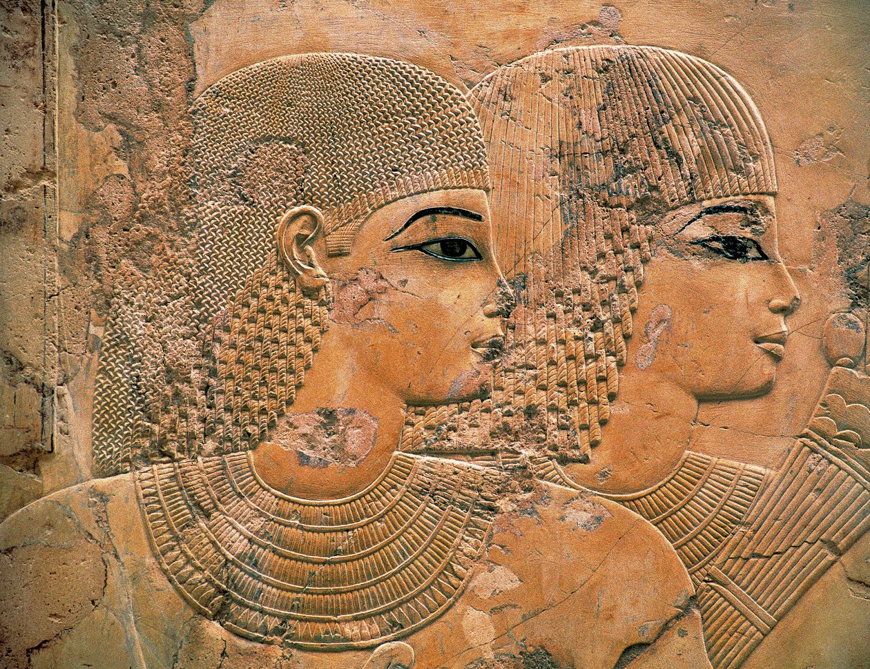 Gæsterne ved Ramoses begravelsesbanket af Egyptian 18th Dynasty