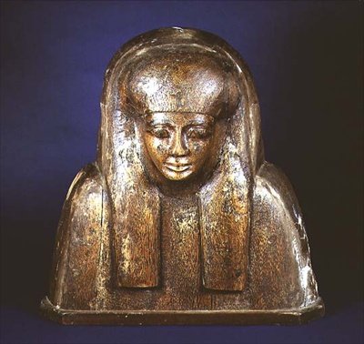 Øverste del af et kistelåg fra Theben af Egyptian 18th Dynasty