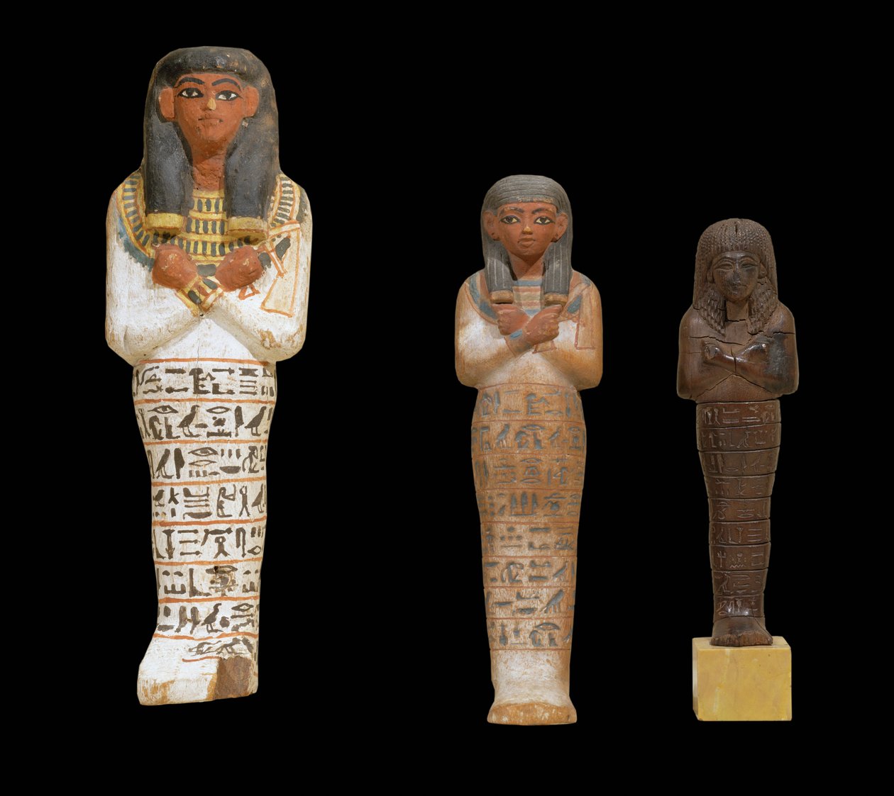 Ushebtis til Hapyaa, Sennefer og Hesmeref ... af Egyptian 18th Dynasty