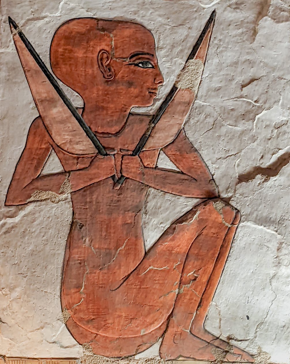 Naos guddom, fra graven af Nefertari, New Kingdom (vægmaleri (vægmaleri) af Egyptian 19th Dynasty