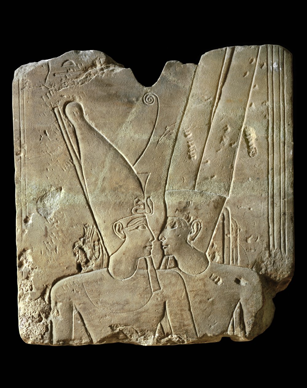 Farao Ramses II og guden Amun ... af Egyptian 19th Dynasty