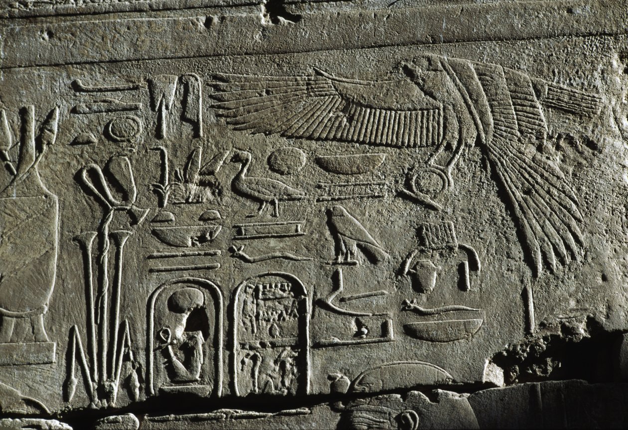 Relief, Amon-templet, Luxor, det gamle Theben (UNESCO
