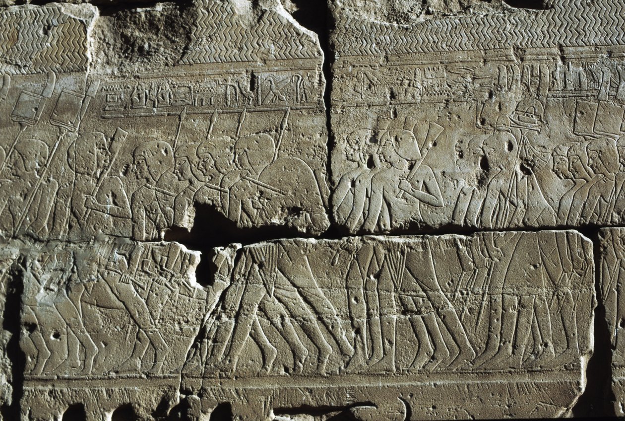Relief, Amon-templet, Luxor, det gamle Theben (UNESCO