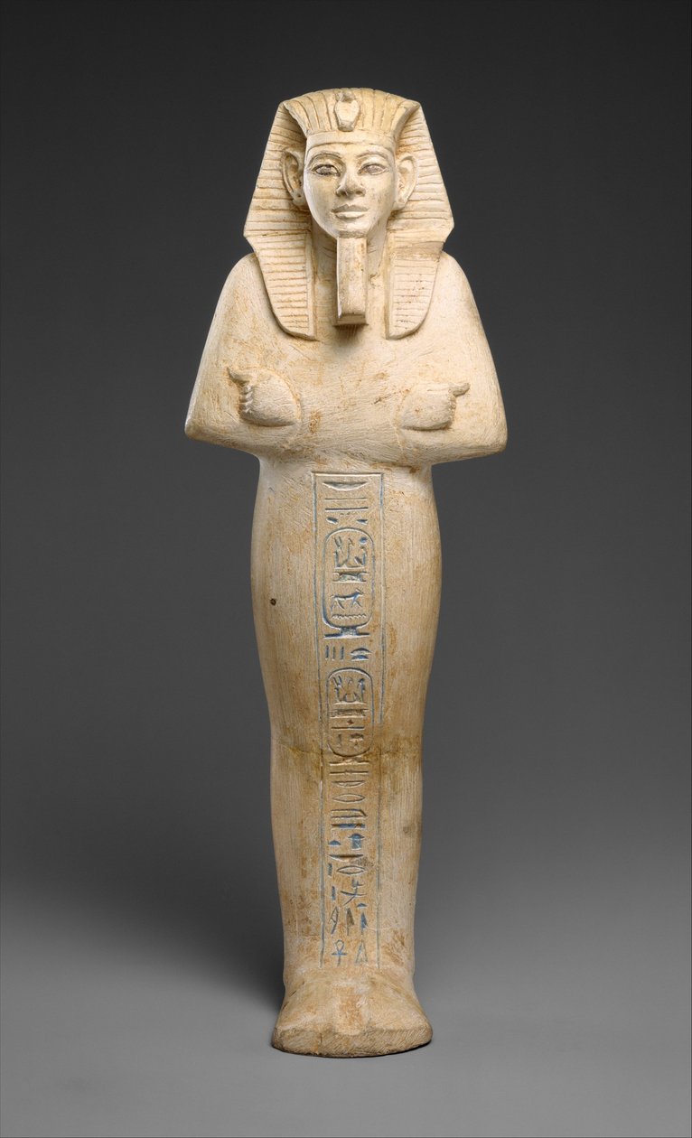 Shabti af Merneptah, ca. 1213-03 f.Kr. (kalksten) af Egyptian 19th Dynasty