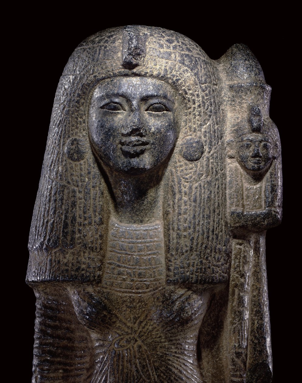 Standard bærende statue af dronning Nefertari, New Kingdom, ca. 1290-1224 f.Kr. af Egyptian 19th Dynasty