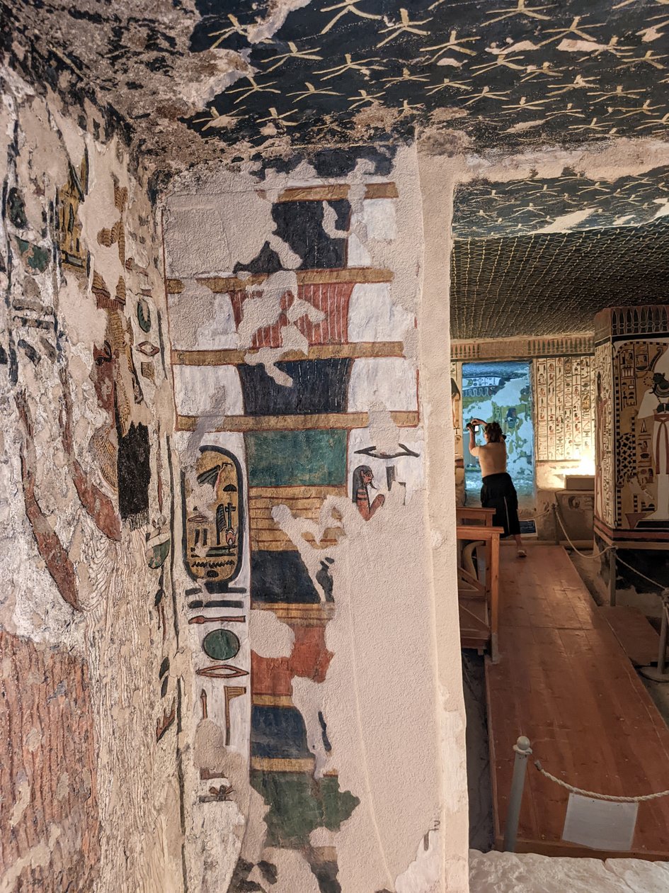 Valley of the Queens, Tomb of Nefertari (vægmaleri) af Egyptian 19th Dynasty