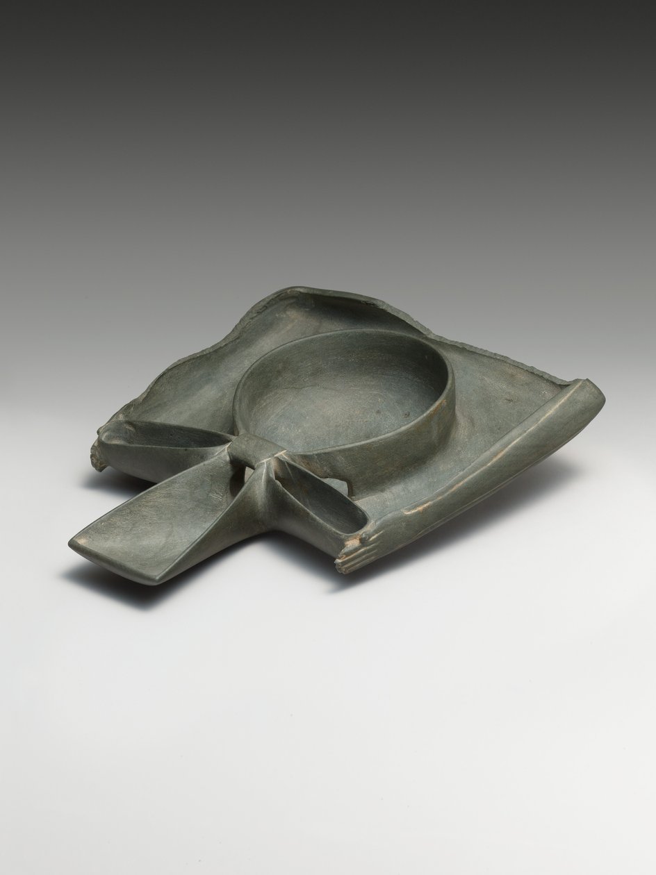 Drægtighedsfad, der viser Ka-arme, der præsenterer et Ankh-tegn (gråvagt) af Egyptian 1st Dynasty
