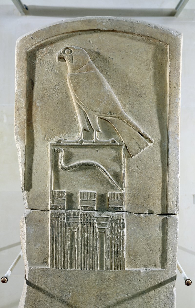 Slangekongestela, ca. 3000 f.Kr. (kalksten) (se også 105659) af Egyptian 1st Dynasty