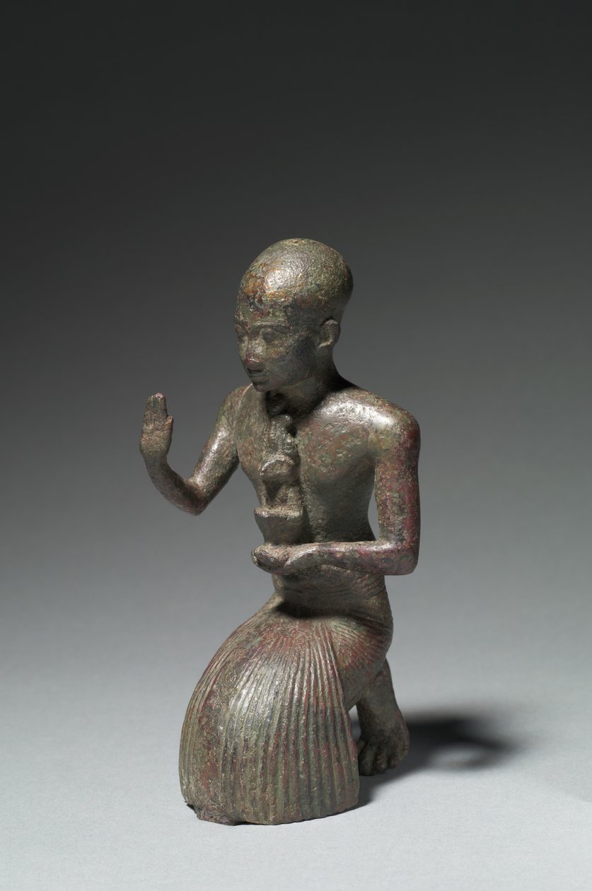 Statuette af en knælende præst, 1186-1069 f.Kr af Egyptian 20th Dynasty