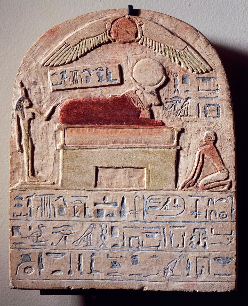 Jumala Apisin maalattu kalkkikivistele af Egyptian 21st Dynasty