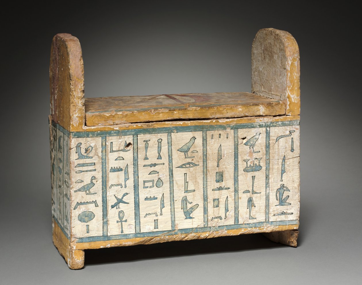 Shababati Box of Ditamanpanakh, 615-656 Basi af Egyptian 25th Dynasty