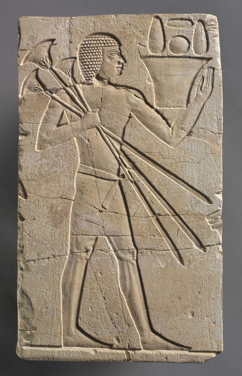 Mandlig offerbærer, ca. 667-647 f.Kr af Egyptian 26th Dynasty
