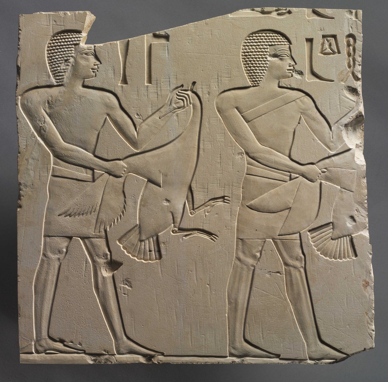Profet og lektor-præst med ofring af levende gæs, ca. 667-647 f.Kr. af Egyptian 26th Dynasty