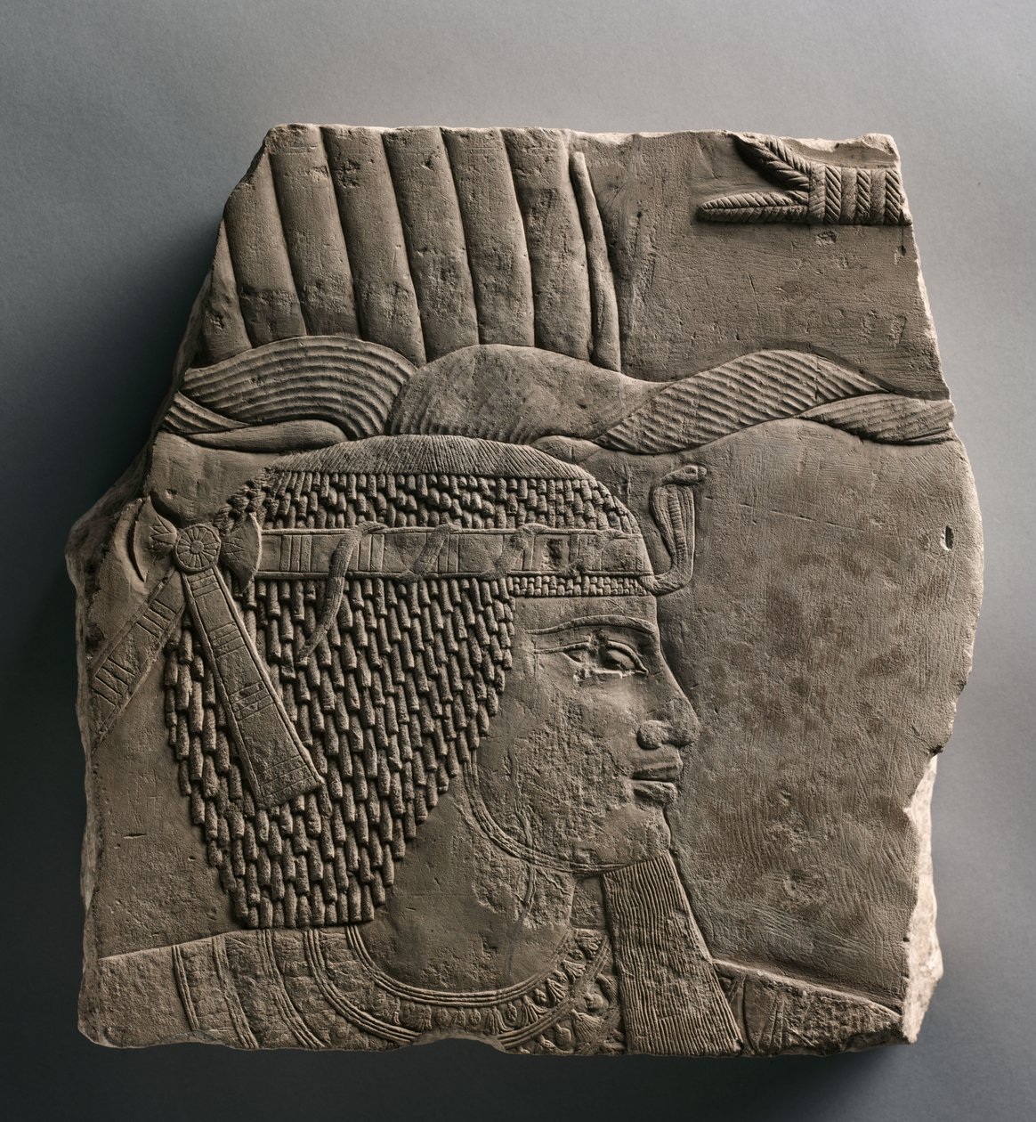 Relief af en konge, 664-525 f.Kr af Egyptian 26th Dynasty