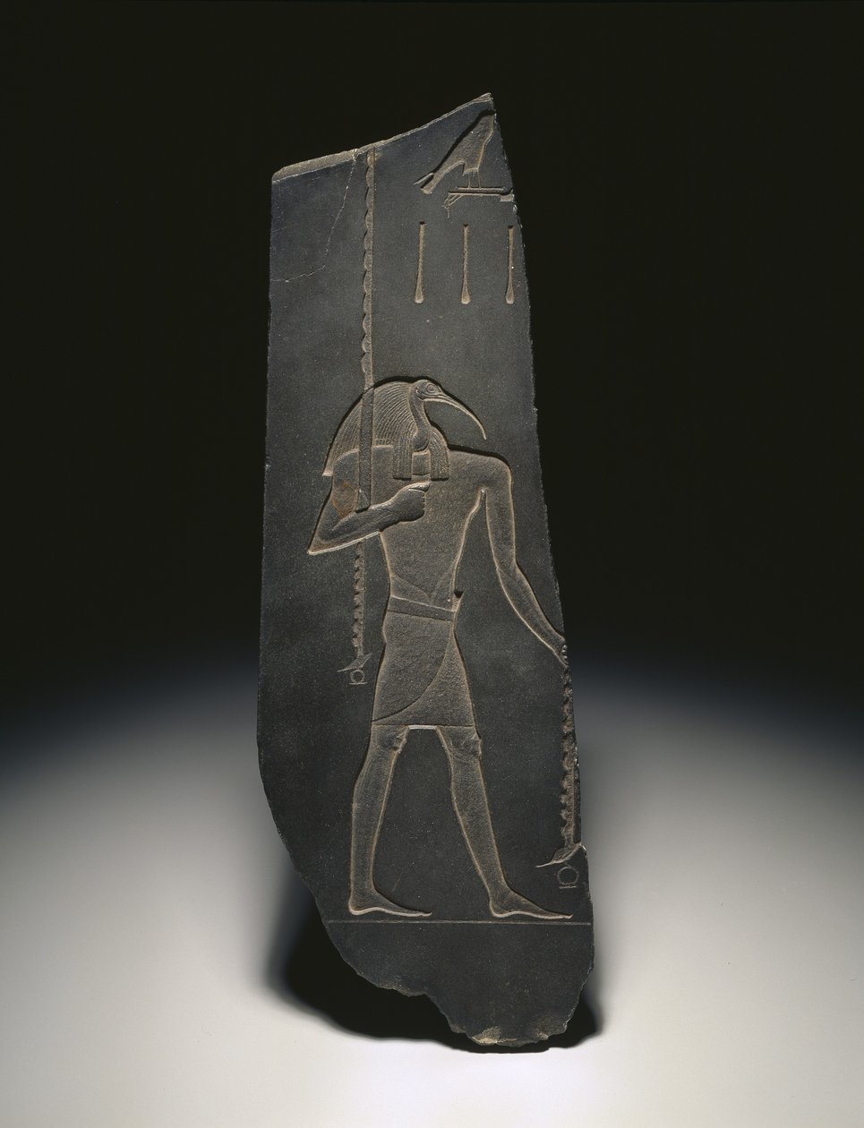 Thoth, lærdommens gud og de skriftlærdes protektor, 663-525 f.Kr. (skifer) af Egyptian 26th Dynasty
