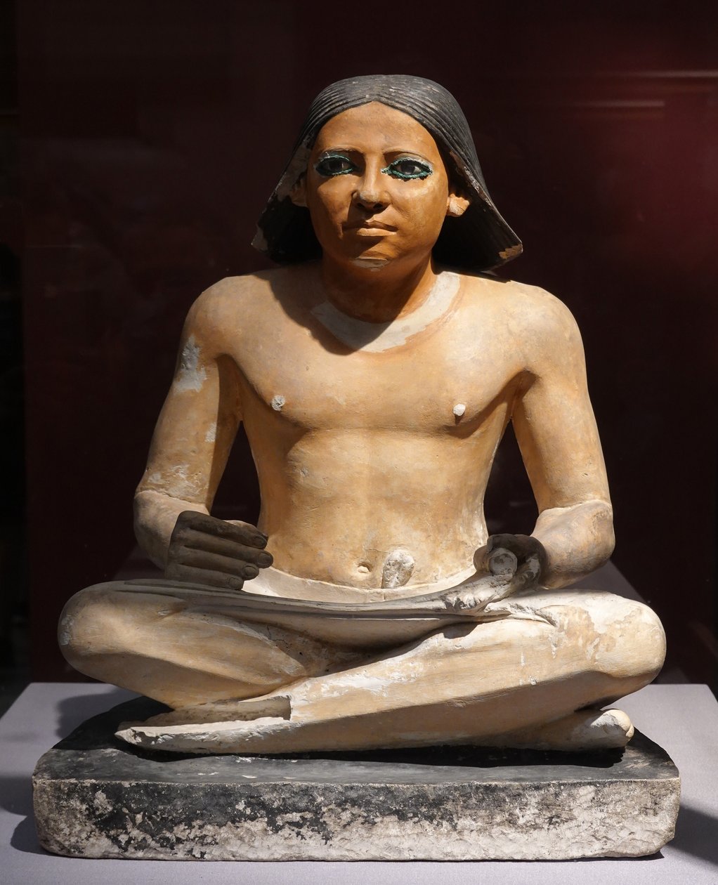 Skrivende på hug, 5. dynasti (skulptur) af Egyptian 5th Dynasty