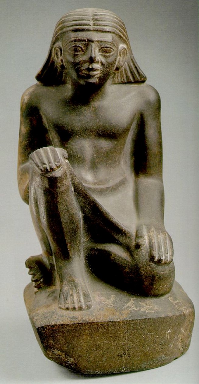 Prins Tjau siddende (gråwacke) af Egyptian 6th Dynasty
