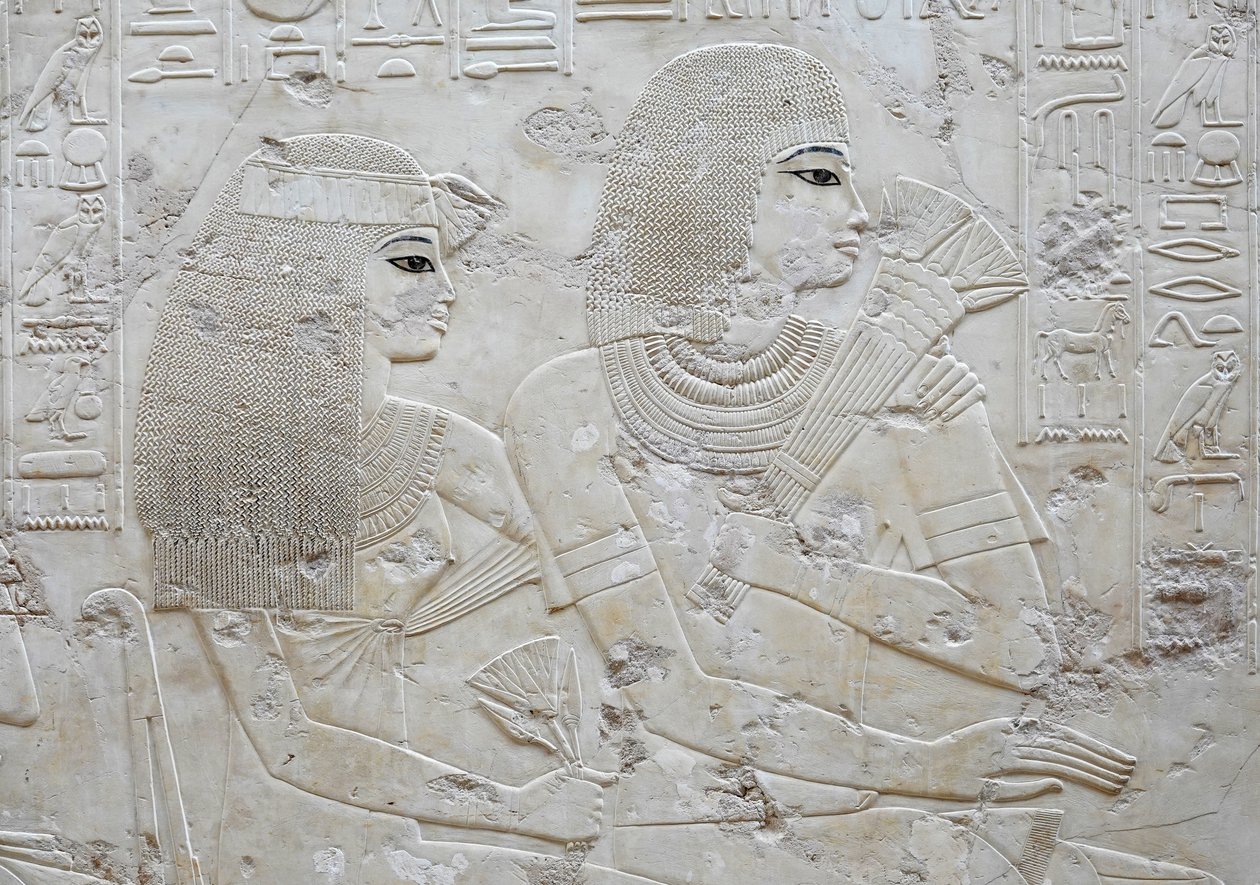 Amenhotep og hans kone May, Ramoses grav af Egyptian Egyptian