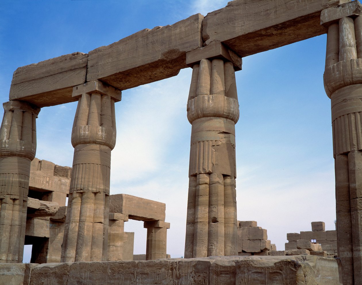 Egyptisk antikvitet: udsigt over Karnak-templet. Egypten af Egyptian Egyptian