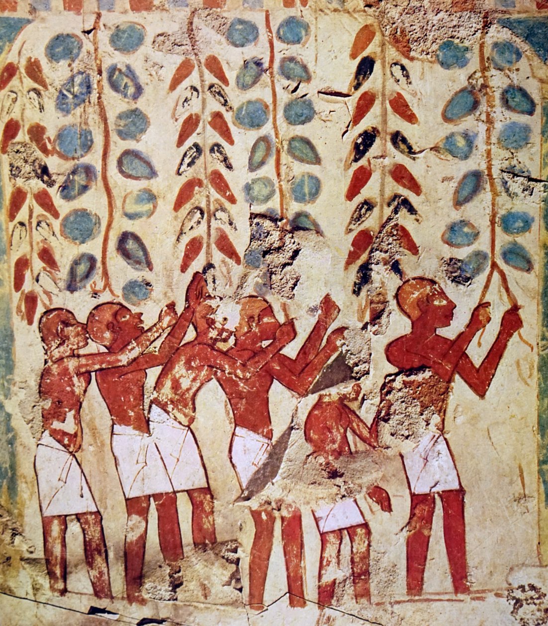 Vægmaleri af egyptisk grav af Egyptian Egyptian