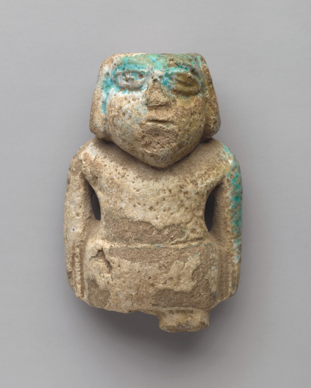 Statuette af en stående mand, tidlig dynastisk periode, ca. 3000-2675 f.v.t. (fajance) af Egyptian Egyptian