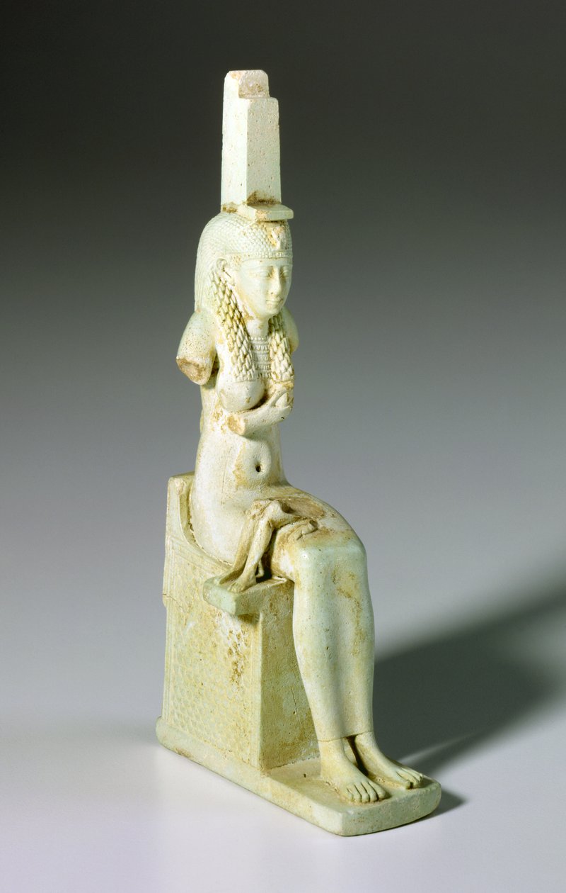 Amulet af Isis og Horus, 305-30 f.Kr. (fajance) af Egyptian Ptolemaic Period