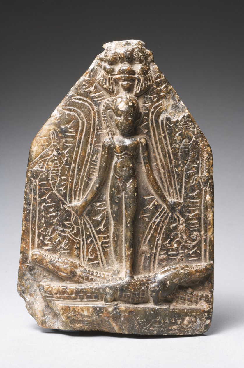 Cippus of Horus (serpentinsten) (se også 325606) af Egyptian Ptolemaic Period