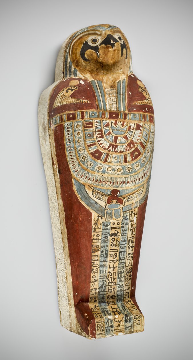 Majsmumie, 332-150 f.Kr. (træ, ler, sand, majs og hør) af Egyptian Ptolemaic Period
