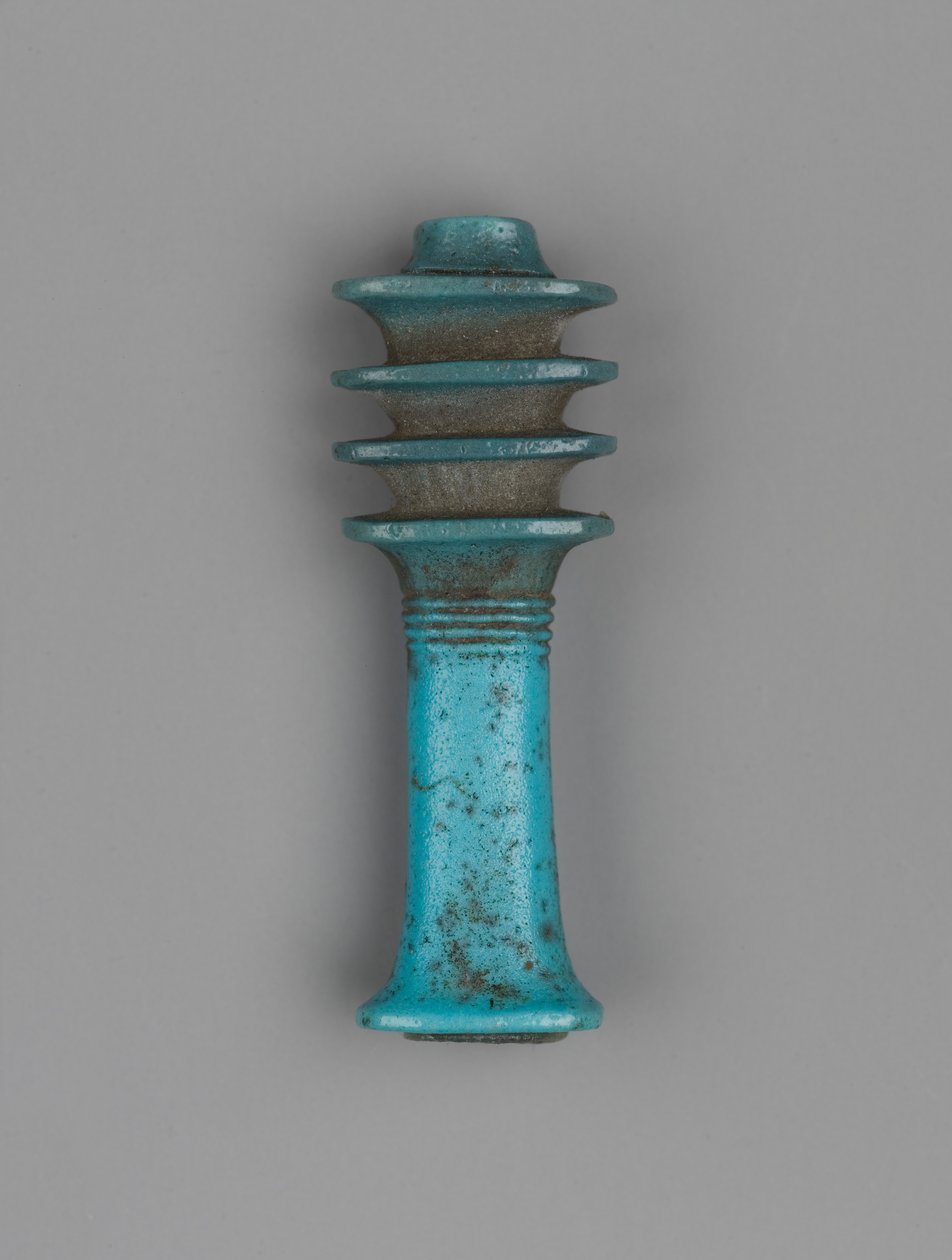 Djed amulet (lertøj) af Egyptian Ptolemaic Period