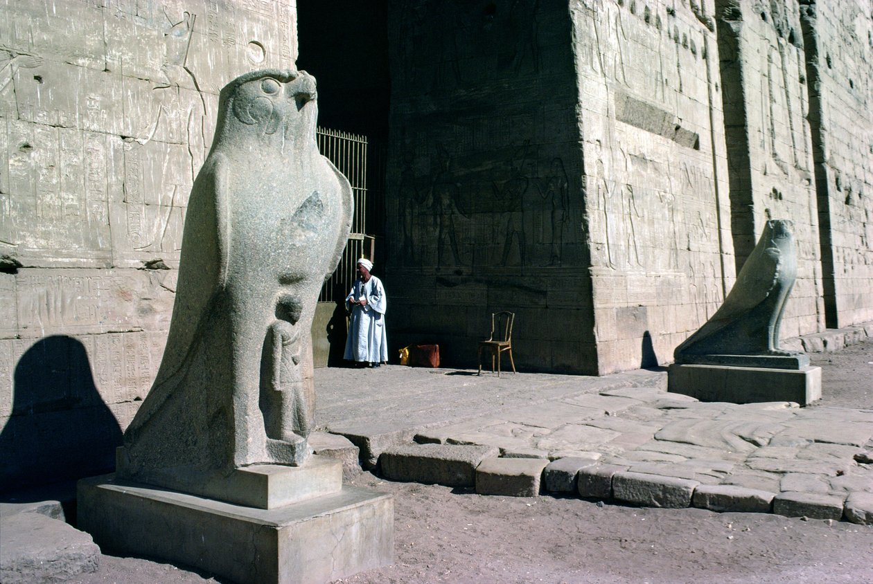 Indgang til Horus-templet af Egyptian Ptolemaic Period