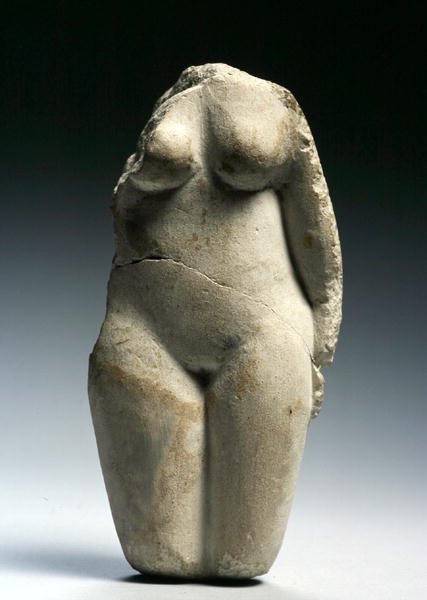 Kvindefigur (kalksten) af Egyptian Ptolemaic Period