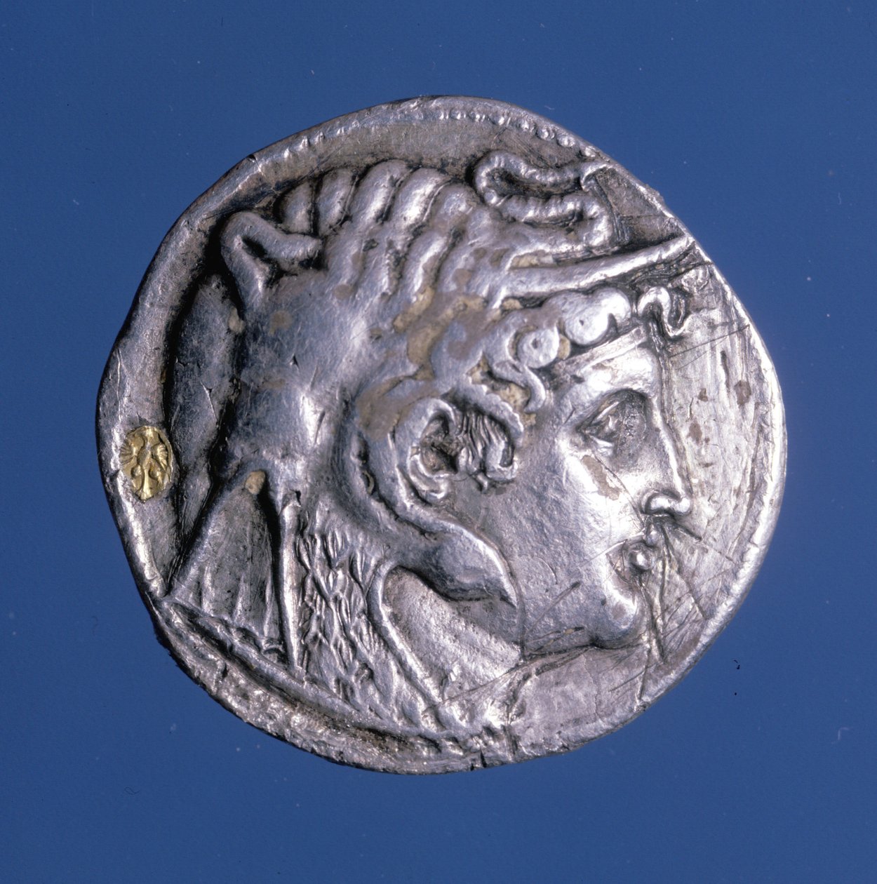 Sølvmønt med billedet af Ptolemæus I Soter (367 f.Kr. - 283 f.Kr.), konge af Egypten. af Egyptian Ptolemaic Period