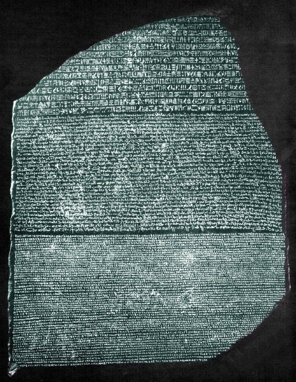 Rosettastenen (granodiorit) af Egyptian Ptolemaic Period