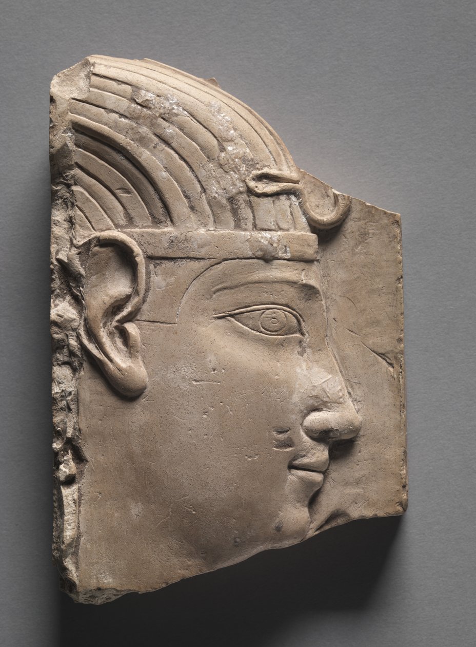 Votivrelief af en konge, græsk-romersk periode, 305-246 f.Kr af Egyptian Ptolemaic Period