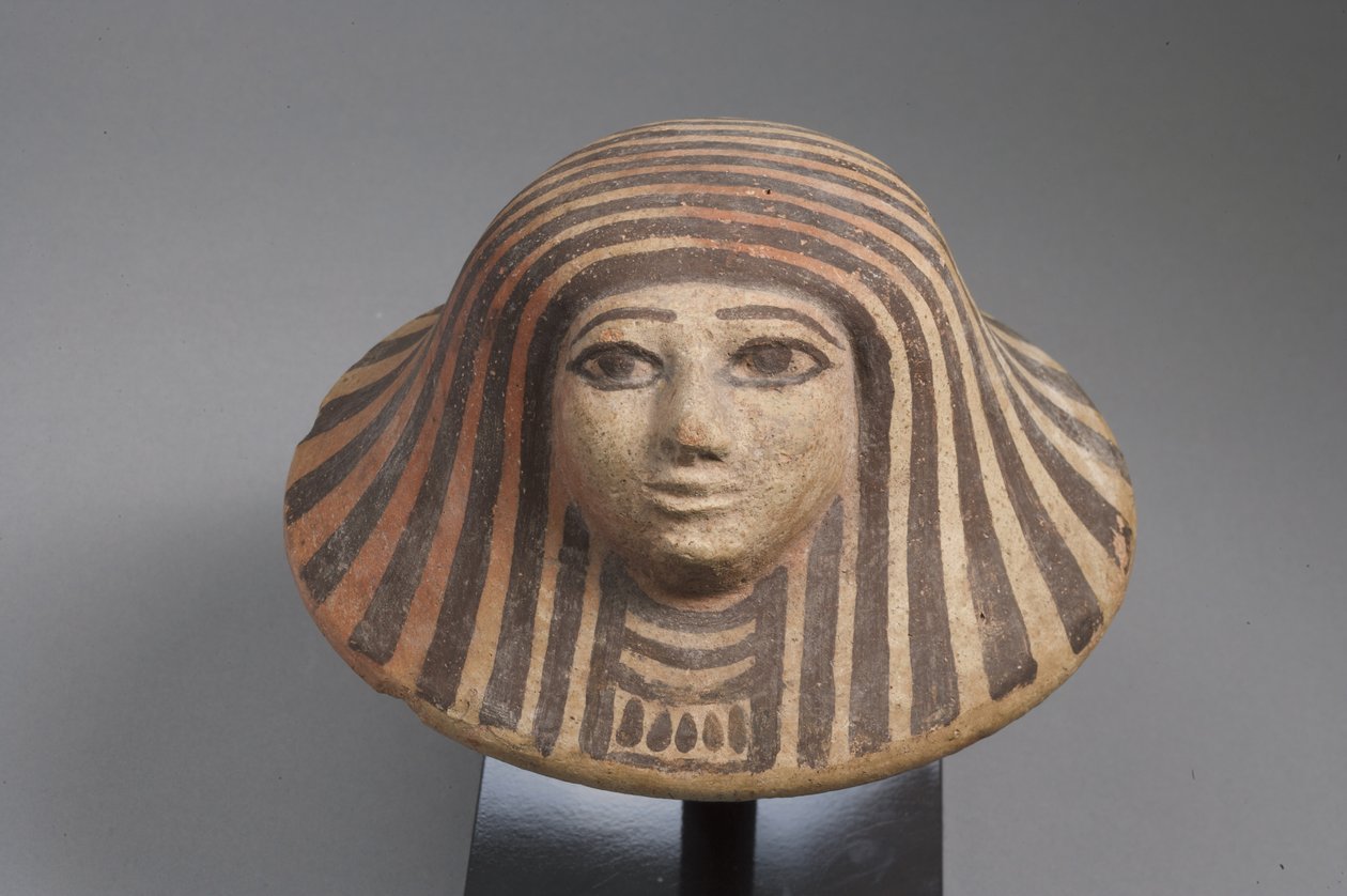 Låg til baldakin, New Kingdom (terracotta) af Egyptian School