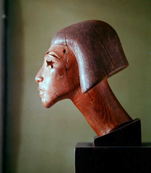 El-Amarna stil hoved (træ) af Egyptian School