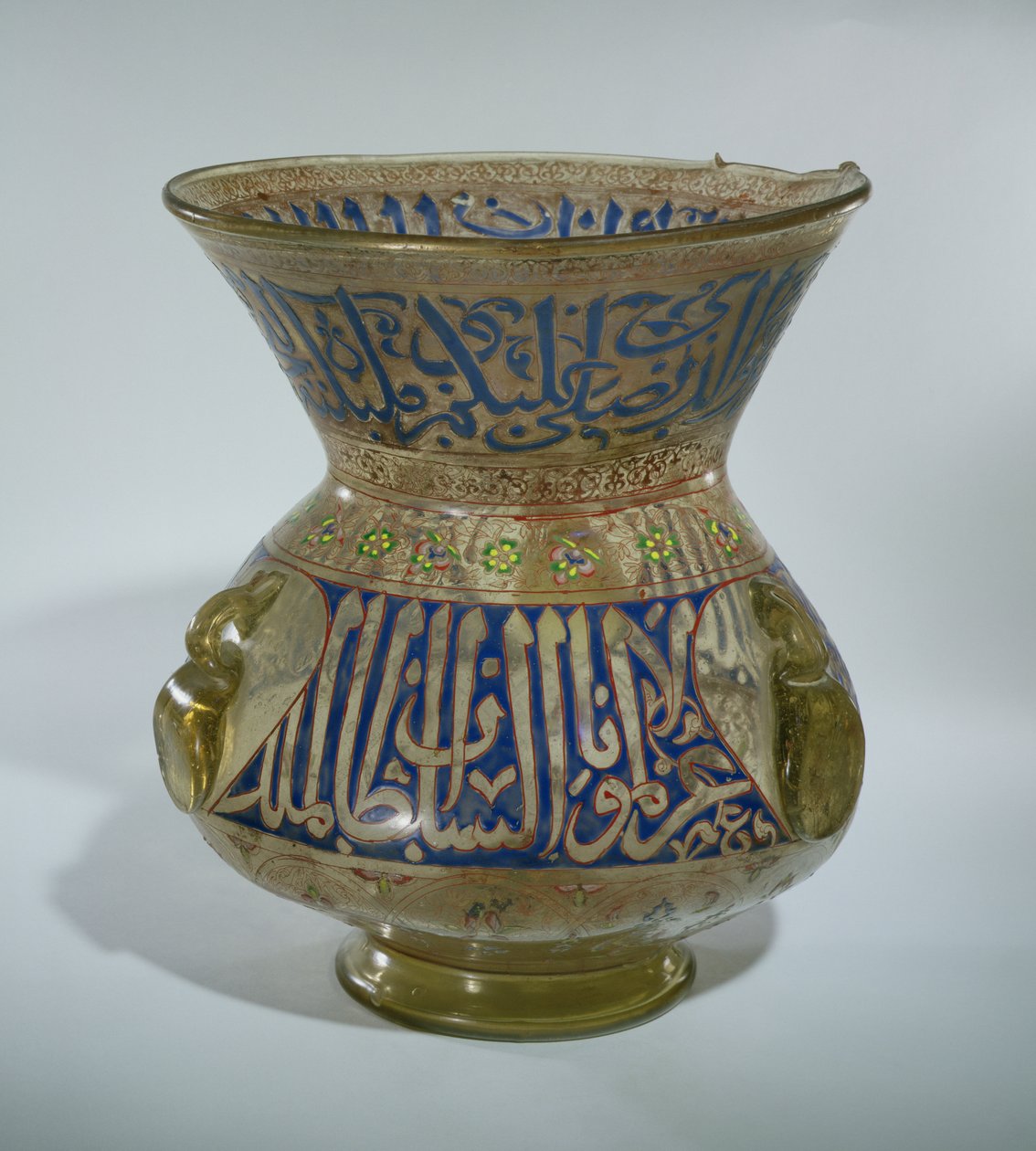 Moskelampe i navnet al Malik al Nasu Muhammad, ca. 1300-1340 (emaljeret glas) af Egyptian School