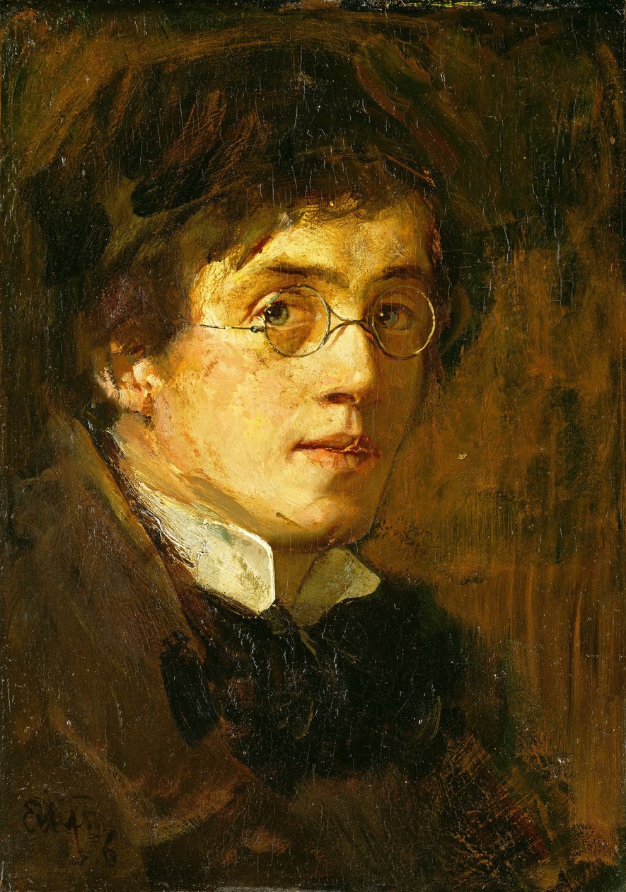 Selvportræt af Hjalmer Eilif Emanuel Peterssen