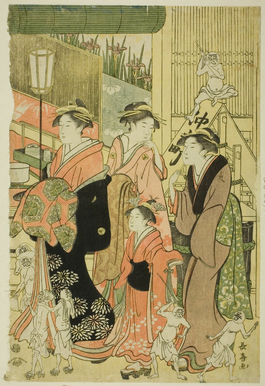 Gode og onde påvirkninger (Zendama akudama) af Eishōsai Chōki