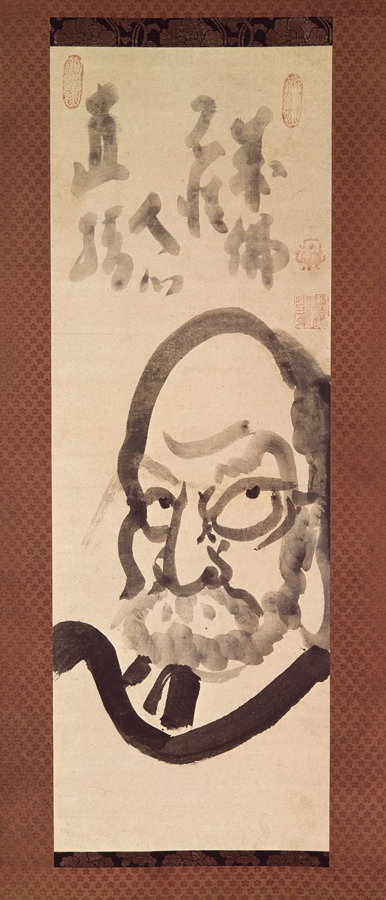 Daruma (blæk på papir) af Ekaku Hakuin