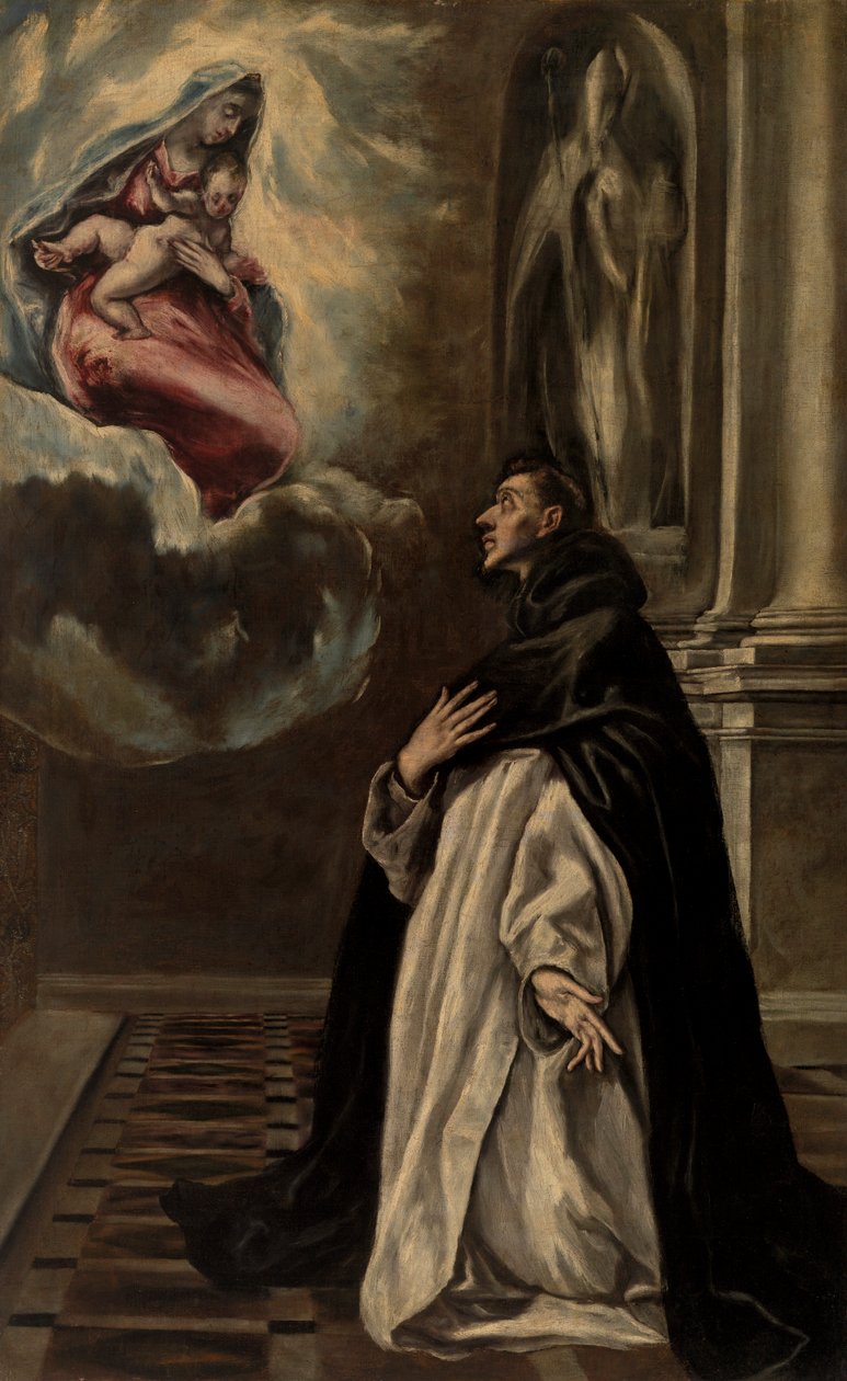 Jomfruens og barnets fremvisning til Sankt Hyacint af El Greco