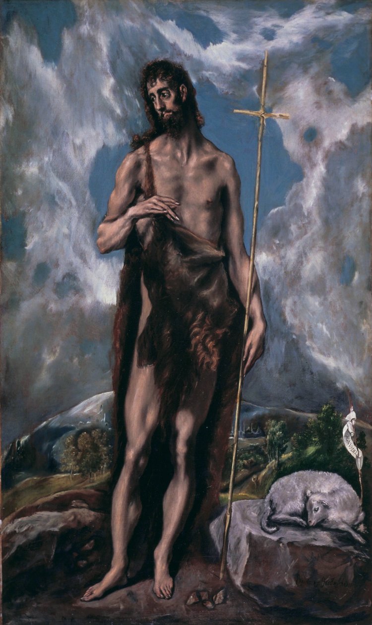 Sankt Johannes Døberen af El Greco