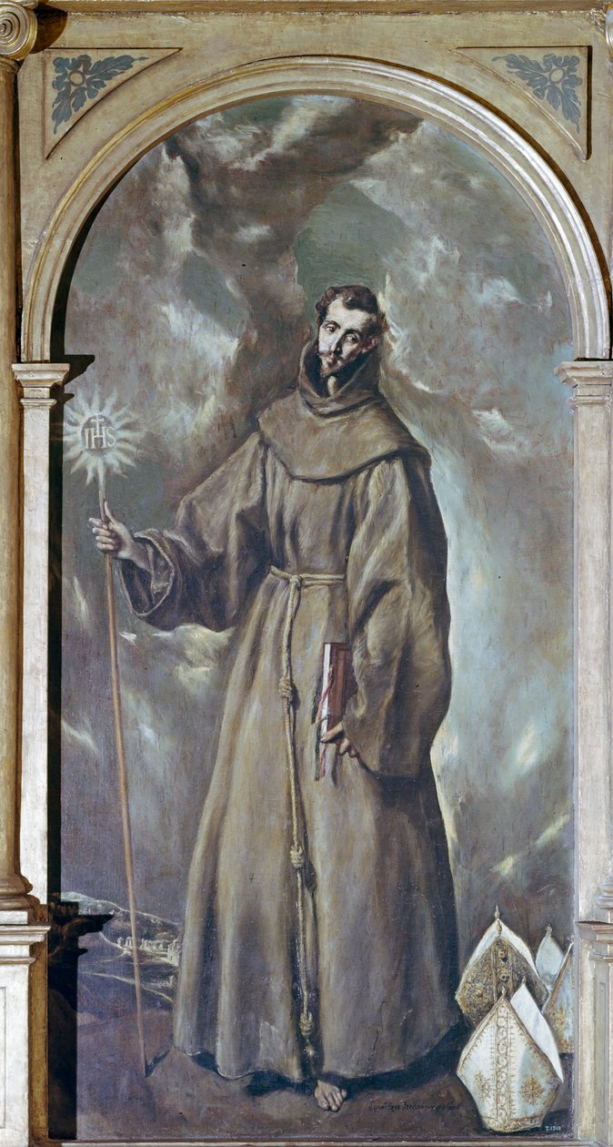 Sankt Bernardino af Siena af El Greco