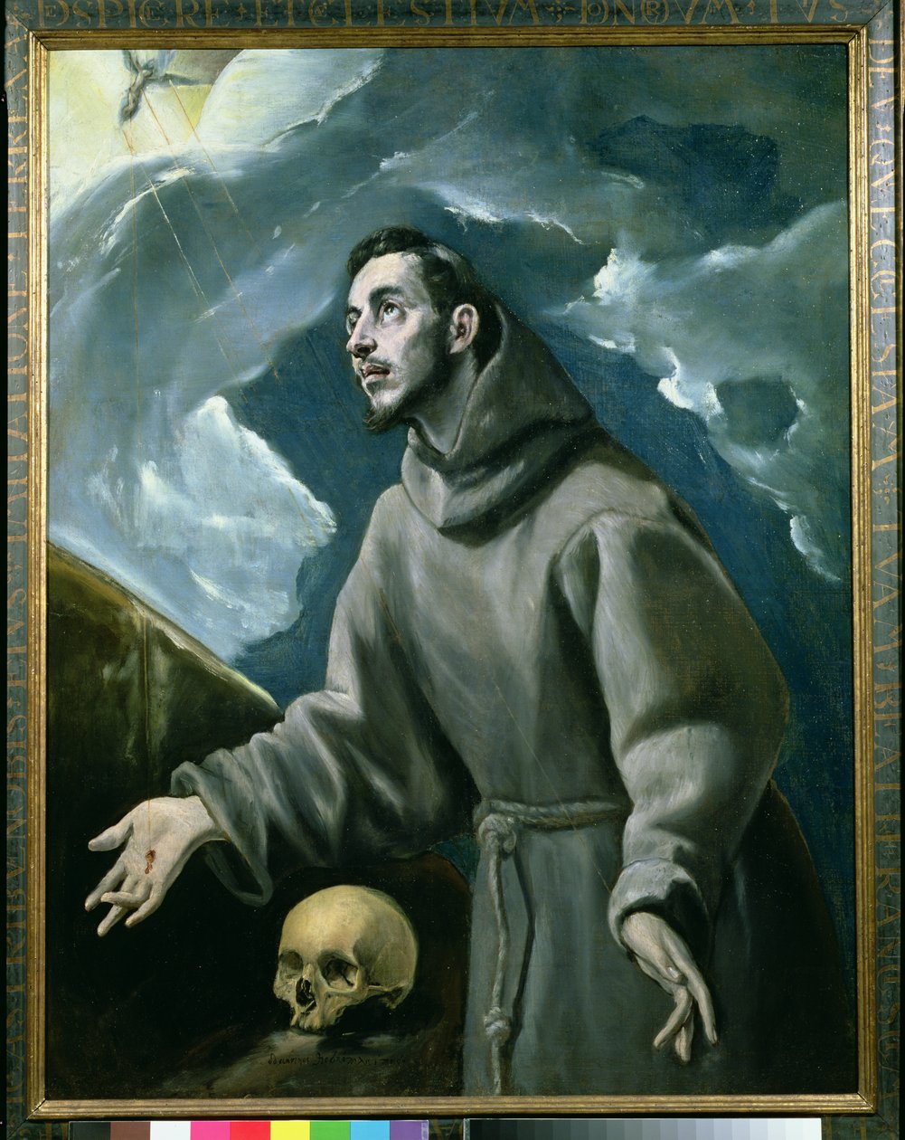 Den hellige Frans modtager stigmata af El Greco