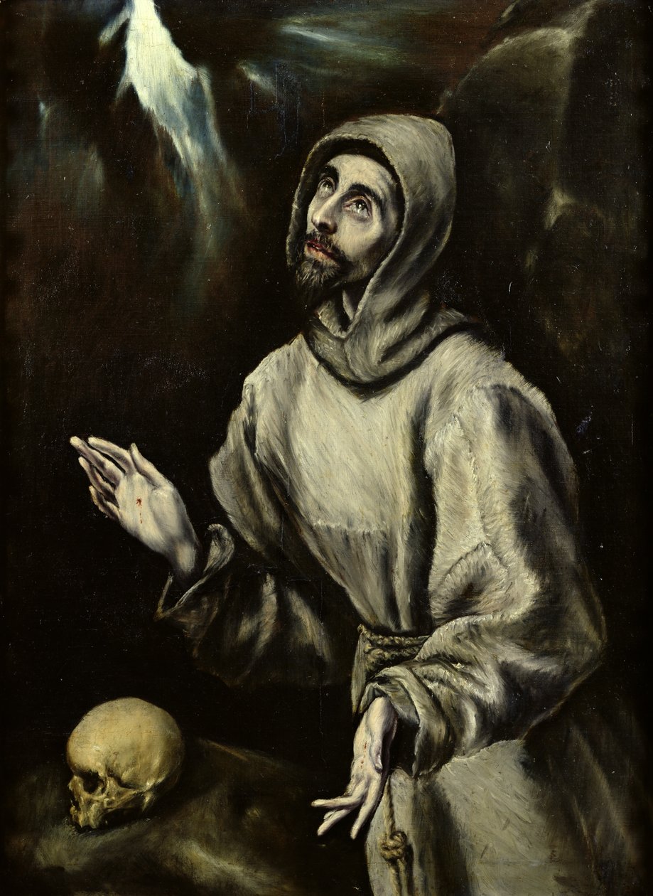 St. Frans af Assisi modtager Stigmata, c.1595 af El Greco