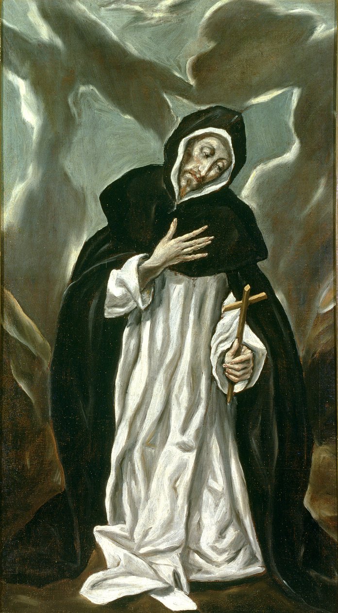 St.Dominic of Guzman (ca. 1170-1221) af El Greco