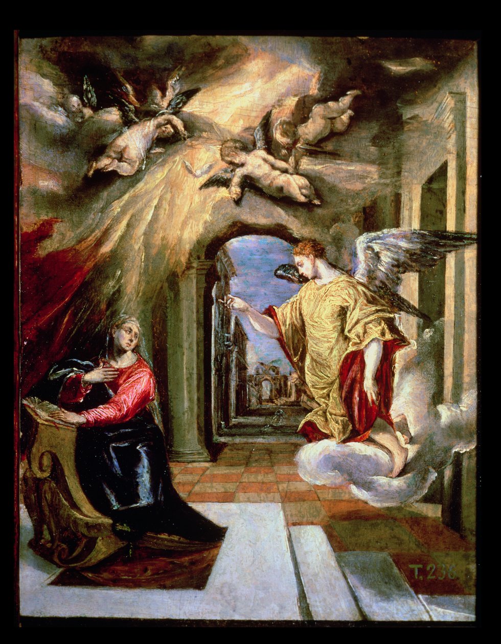 Bebudelsen, c.1570-73 af El Greco